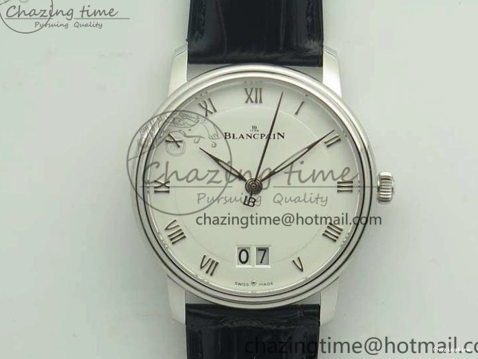 0519 Villeret 6669 RG HG 1:1 Best Edition White Dial On Leather Strap V UrbanStyle 8096